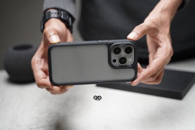 Black Defender Rugged Protective Case for iPhone 15 Pro