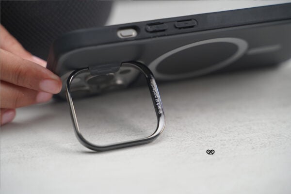 Smoky Black Magsafe Matte Finish Case with Kickstand Ring Feature - Image 57
