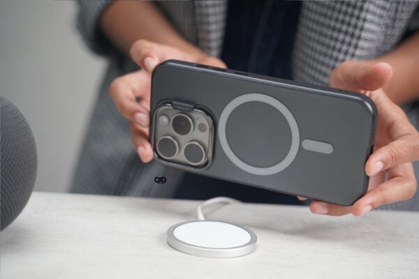 Smoky Black Magsafe Matte Finish Case with Kickstand Ring Feature - Image 33