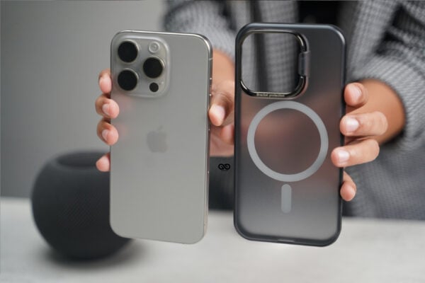 Smoky Black Magsafe Matte Finish Case with Kickstand Ring Feature - Image 8
