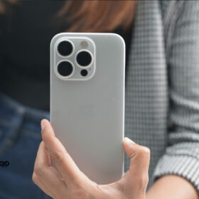 Frosted White Ultra Thin Case for iPhone 15 Pro Max
