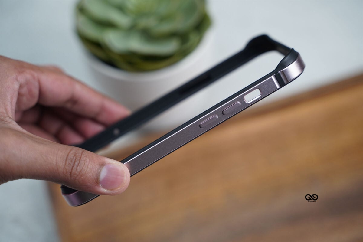 Pink Fiber Bumper for iPhone 15 (Bumper, not a Case)