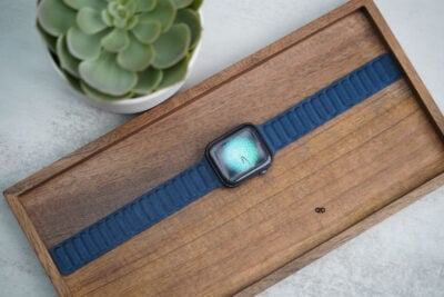 Magnetic link fine woven strap for Apple Watch 44MM 45MM 46MM Series 4 5 6 7 8 9 10 SE SE 2 Gen