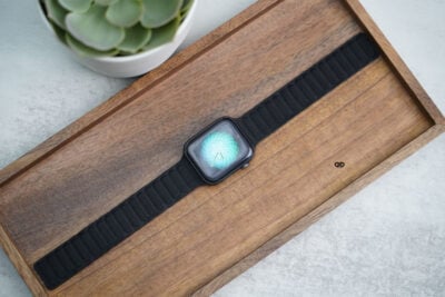 Magnetic link fine woven strap for Apple Watch 44MM 45MM 46MM Series 4 5 6 7 8 9 10 SE SE 2 Gen