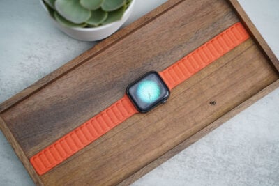 Magnetic link fine woven strap for Apple Watch 44MM 45MM 46MM Series 4 5 6 7 8 9 10 SE SE 2 Gen