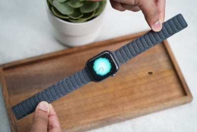 Magnetic link fine woven strap for Apple Watch 44MM 45MM 46MM Series 4 5 6 7 8 9 10 SE SE 2 Gen