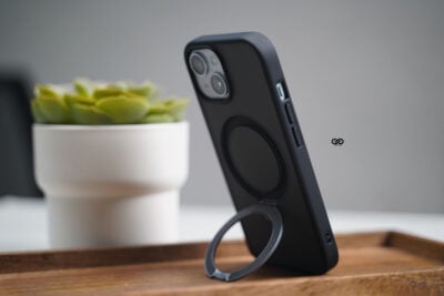 Smoky Black Alpha Magnetic Ring Case For iPhone 15/15Plus/15Pro/15Pro Max