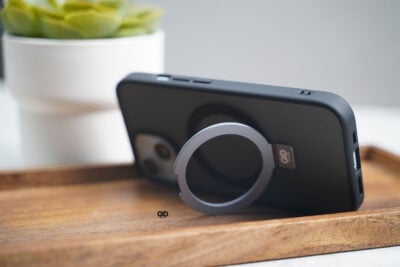 Smoky Black Alpha Magnetic Ring Case For iPhone 15/15Plus/15Pro/15Pro Max
