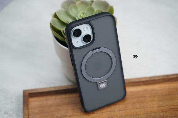 Smoky Black Alpha Magnetic Ring Case For iPhone 15/15Plus/15Pro/15Pro Max - Image 8
