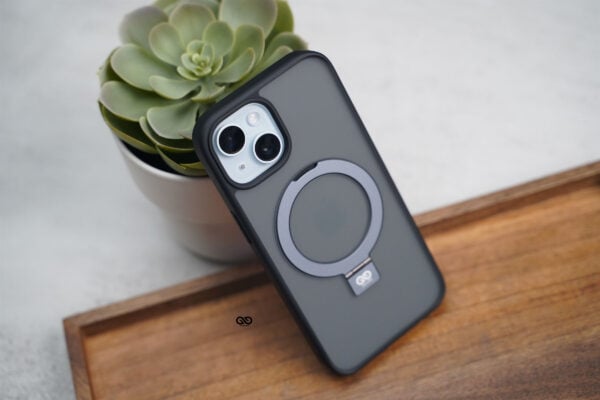 Smoky Black Alpha Magnetic Ring Case For iPhone 15/15Plus/15Pro/15Pro Max - Image 4