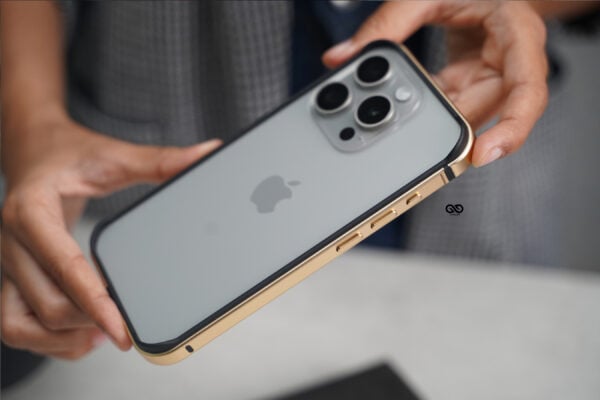 Copper Gold Fiber Bumper for iPhone 15 Pro Max (Bumper, not a Case) - Image 3