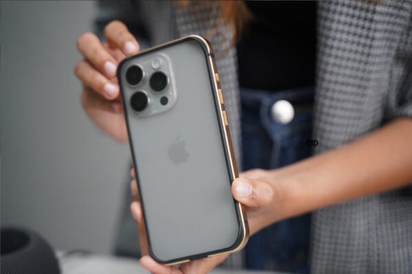 Copper Gold Fiber Bumper for iPhone 15 Pro Max (Bumper, not a Case) - Image 9