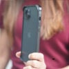 Black Fiber Bumper for iPhone 15 Plus (Bumper, not a Case)