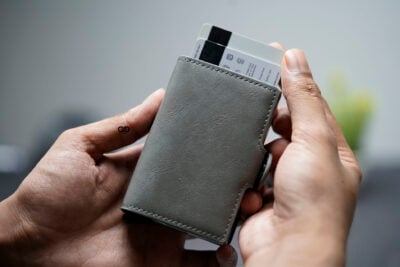 Vegan Leather Card And Cash Holder