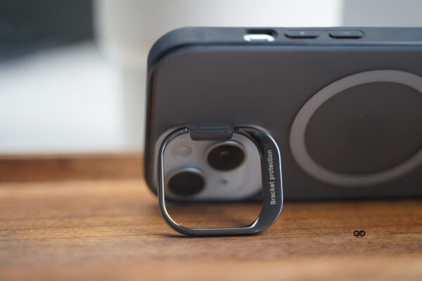 Smoky Black Magsafe Matte Finish Case with Kickstand Ring Feature - Image 24