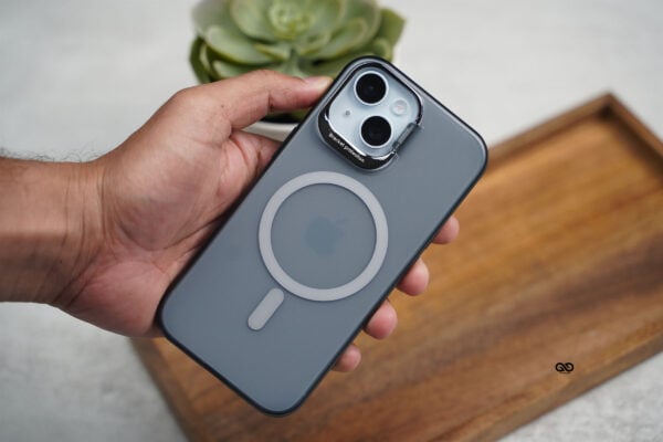 Smoky Black Magsafe Matte Finish Case with Kickstand Ring Feature - Image 3