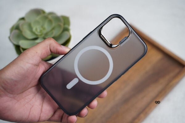 Smoky Black Magsafe Matte Finish Case with Kickstand Ring Feature - Image 20
