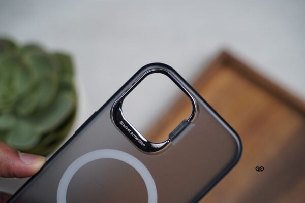 Smoky Black Magsafe Matte Finish Case with Kickstand Ring Feature - Image 48