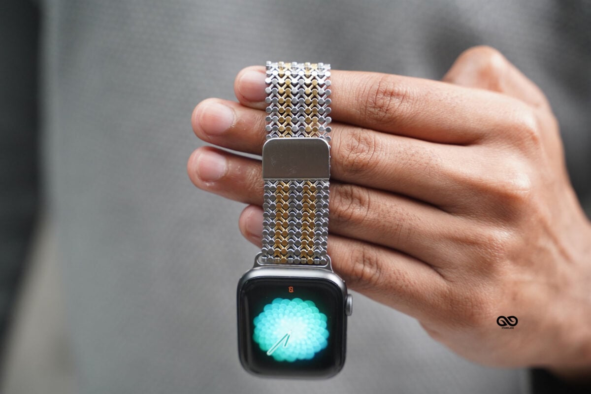 Magnetic closure stainless steel loop For Apple Watch 42MM 41MM 40MM Series 4 5 6 7 8 9 10 11 SE SE 2 Gen