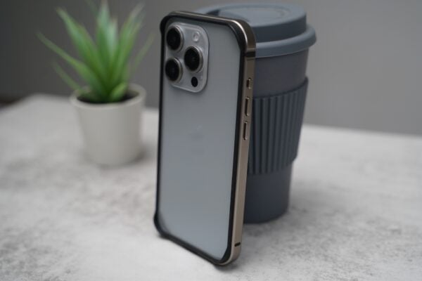 Natural titanium Fiber Bumper for iPhone 15 Pro Max (Bumper, not a Case) - Image 13