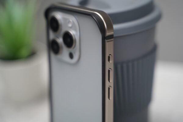 Natural titanium Fiber Bumper for iPhone 15 Pro Max (Bumper, not a Case) - Image 2