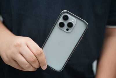 Natural titanium Fiber Bumper for iPhone 15 Pro Max (Bumper, not a Case)
