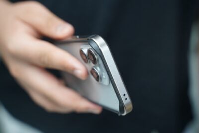 Natural titanium Fiber Bumper for iPhone 15 Pro Max (Bumper, not a Case)