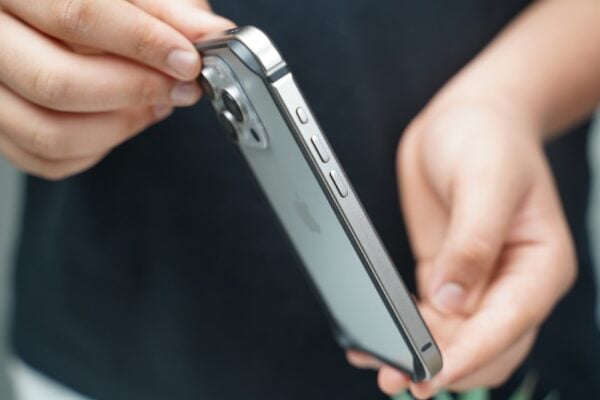 Natural titanium Fiber Bumper for iPhone 15 Pro Max (Bumper, not a Case)