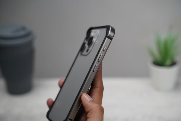 Natural titanium Fiber Bumper for iPhone 15 Pro Max (Bumper, not a Case) - Image 7