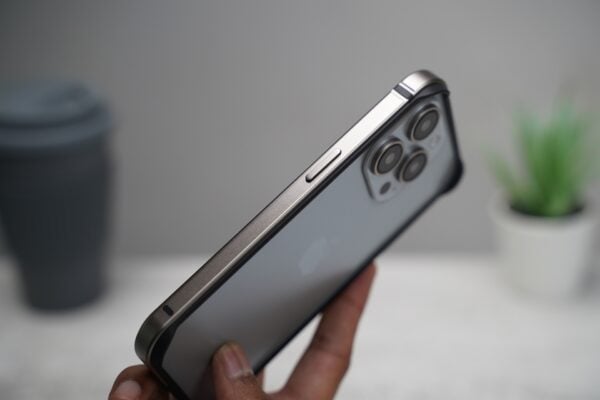 Natural titanium Fiber Bumper for iPhone 15 Pro Max (Bumper, not a Case) - Image 8