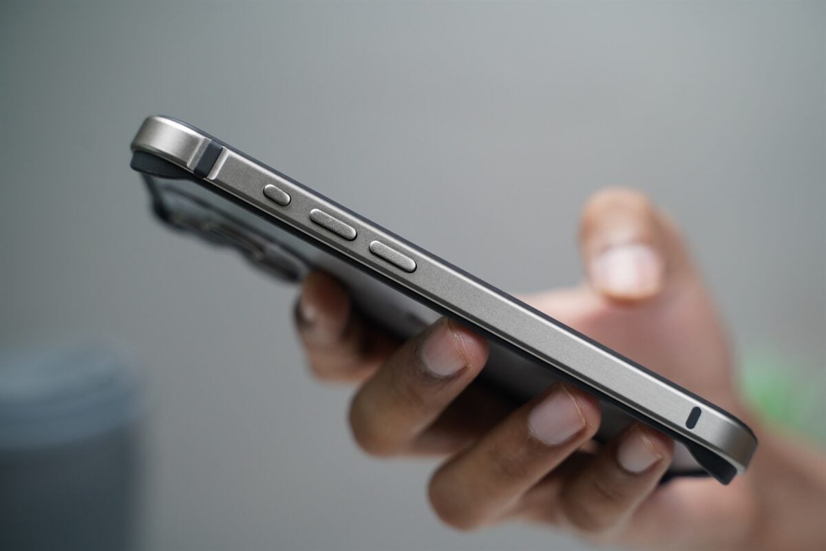 Natural titanium Fiber Bumper for iPhone 15 Pro Max (Bumper, not a Case)