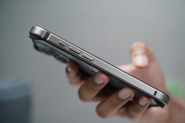 Natural titanium Fiber Bumper for iPhone 15 Pro Max (Bumper, not a Case) - Image 3