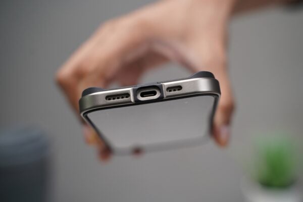 Natural titanium Fiber Bumper for iPhone 15 Pro Max (Bumper, not a Case) - Image 11
