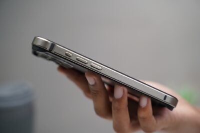 Natural titanium Fiber Bumper for iPhone 15 Pro Max (Bumper, not a Case)