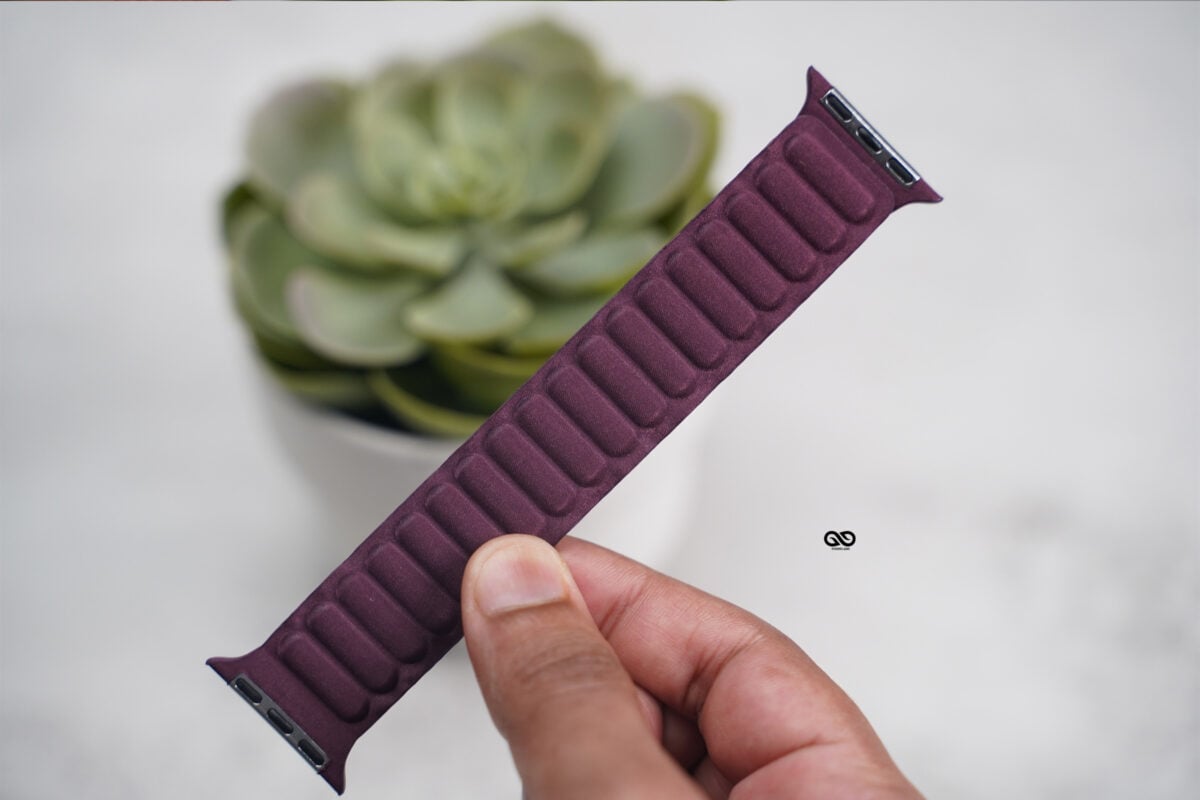 Magnetic link fine woven strap for Apple Watch 44MM 45MM 46MM Series 4 5 6 7 8 9 10 SE SE 2 Gen