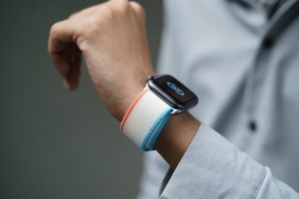 Orange/Beige Trail Loop Band For Apple Watch 44MM 45MM 46MM Series 4 5 6 7 8 9 10 SE SE 2 Gen