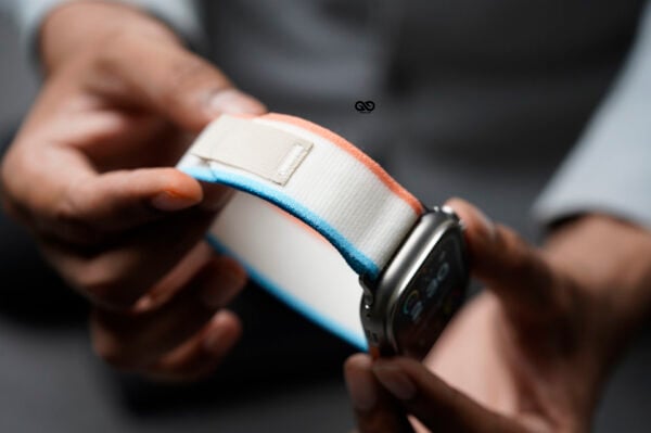 Orange/Beige Trail Loop Band For Apple Watch 49 MM Series Ultra/Ultra 2