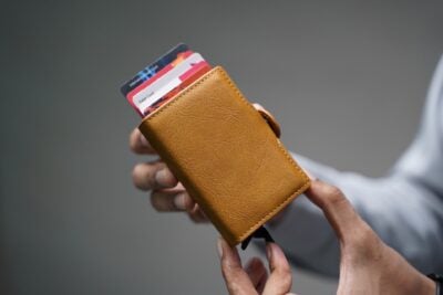 Vegan Leather Card And Cash Holder