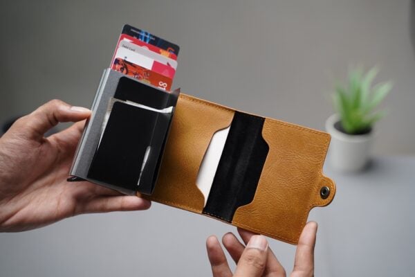 Vegan Leather Card And Cash Holder - Image 24
