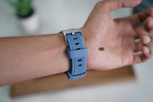 Cool Blue Waterproof Silicone Sports Band with Buckle for Apple Watch 44MM 45MM 46MM Series 4 5 6 7 8 9 10 SE SE 2 Gen - Image 13