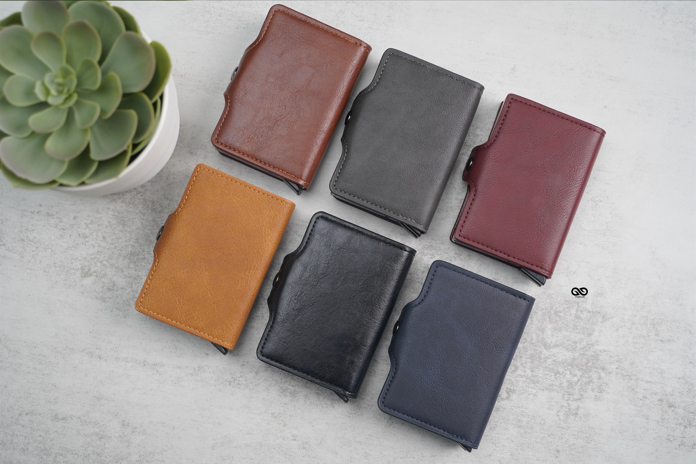 Vegan Leather Card And Cash Holder - Starelabs® India