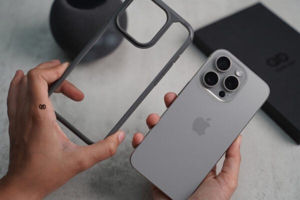 Natural Grey Defender Rugged Protective Case for iPhone 15 Pro Max - Image 7