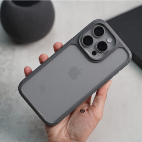 Natural Grey Defender Rugged Protective Case for iPhone 15 Pro