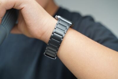 Black Titanium Link Strap For Apple Watch 44MM 45MM 46MM Series 4 5 6 7 8 9 10 SE SE 2 Gen