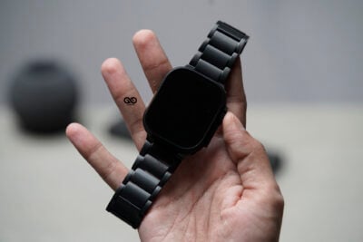 Black Titanium Link Strap For Apple Watch 49 MM Series Ultra/Ultra 2