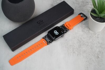 Titanium Buckle Band With Silicone Strap For Apple Watch 44MM 45MM 46MM Series 4 5 6 7 8 9 10 SE SE 2 Gen