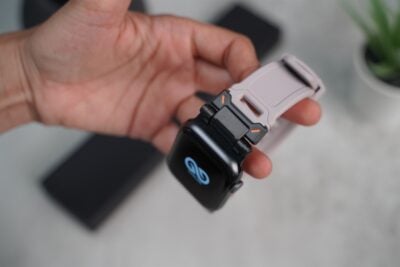 Titanium Buckle Band With Silicone Strap For Apple Watch 44MM 45MM 46MM Series 4 5 6 7 8 9 10 SE SE 2 Gen