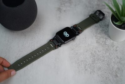 Titanium Buckle Band With Silicone Strap For Apple Watch 44MM 45MM 46MM Series 4 5 6 7 8 9 10 SE SE 2 Gen