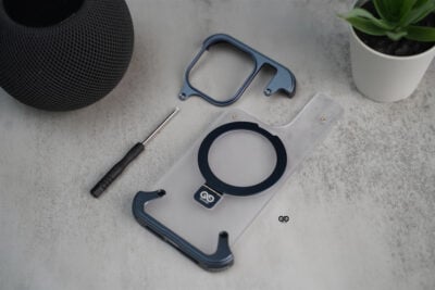 Frameless Armored Case with Kickstand Feature