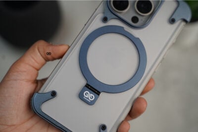 Frameless Armored Case with Kickstand Feature